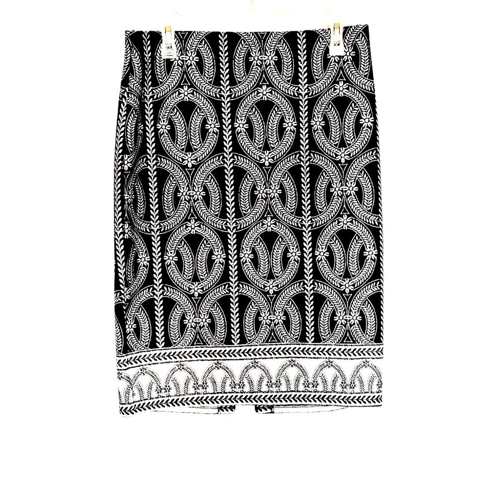 NYCC Women's Black and White Geometric Skirt Size M